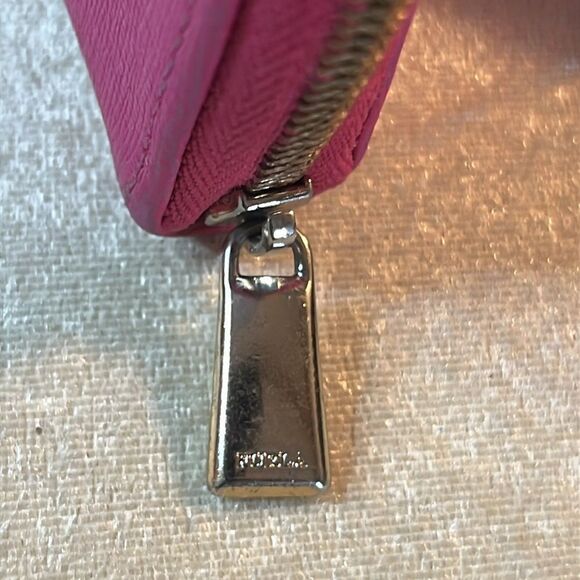 Furla Pink zip around coin pouch purse Wallet - Picture 4 of 10